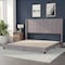 Flash Furniture Gray Velvet King Platform Bed with Headboard YK-1079-GY-K-GG - alternate 8